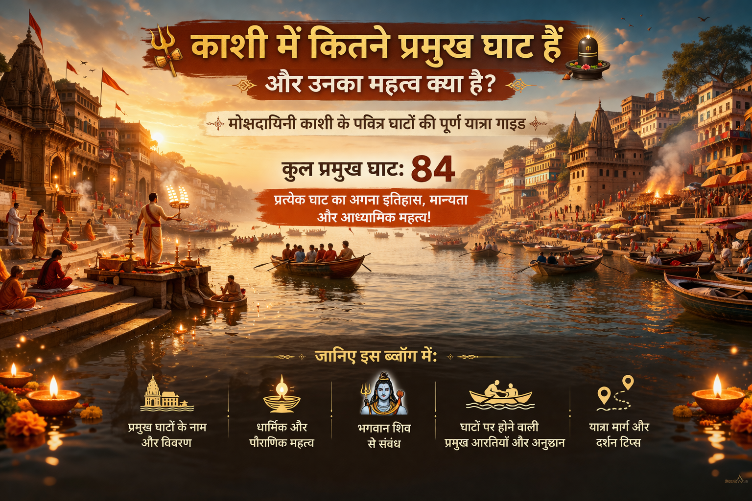 काशी के प्रमुख घाट गंगा वाराणसी