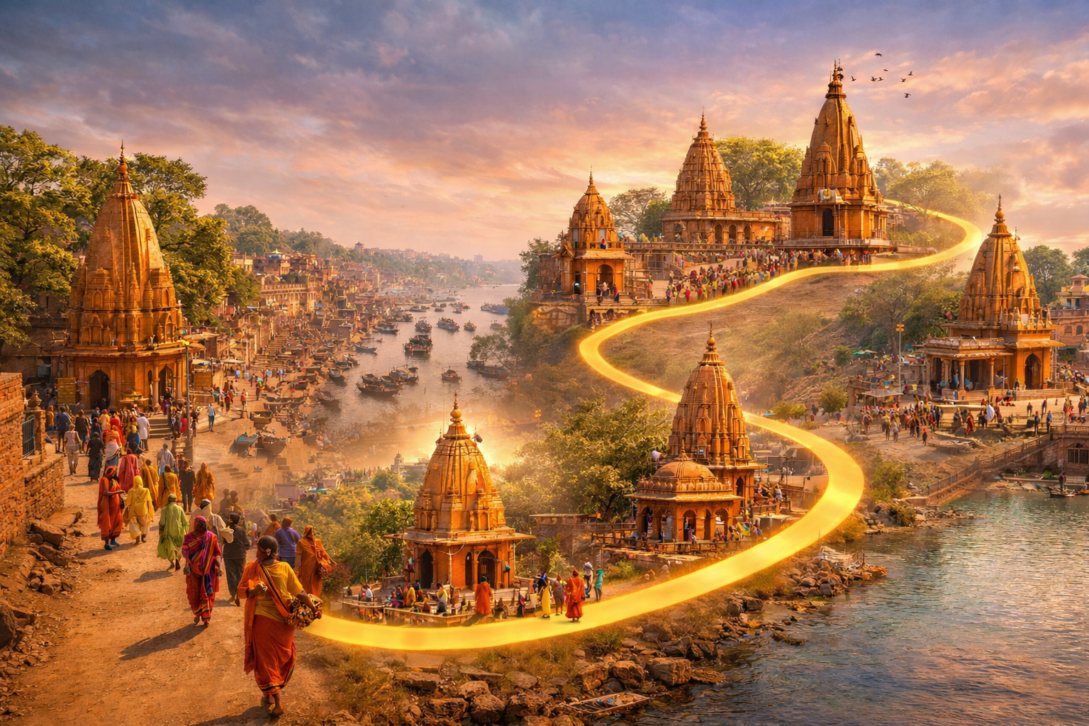 पंचकोशी यात्रा काशी मार्ग श्रद्धालु